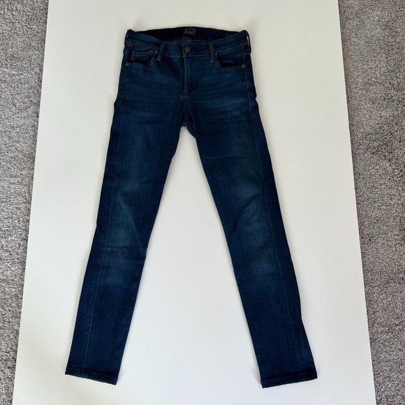Citizens of Humanity Avedon Size 28 Slick Skinny Leg Womens Jeans Dark Wash